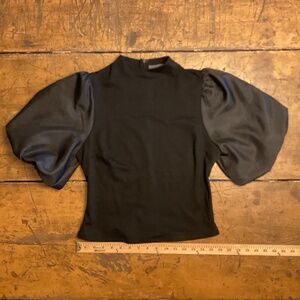 Anthropologie Sunday in Brooklyn Puff-Sleeve Ponte Top